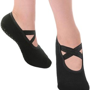 1/2/3pairs 100%   Yoga Socks Women Non-Slip Grips & Straps for Ballet Dance 