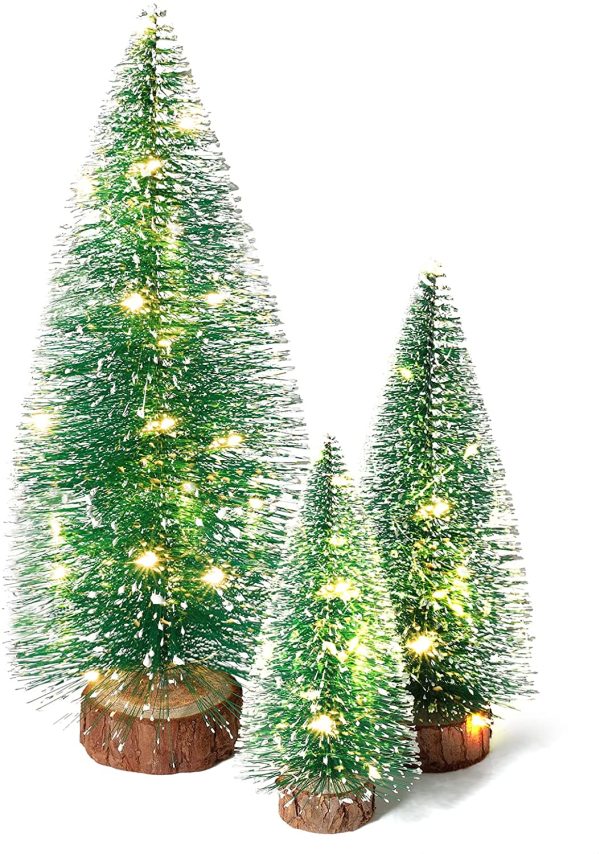Mini Christmas Tree Table Top Small Pine Tree Xmas Green Model Desktop Decor DB 