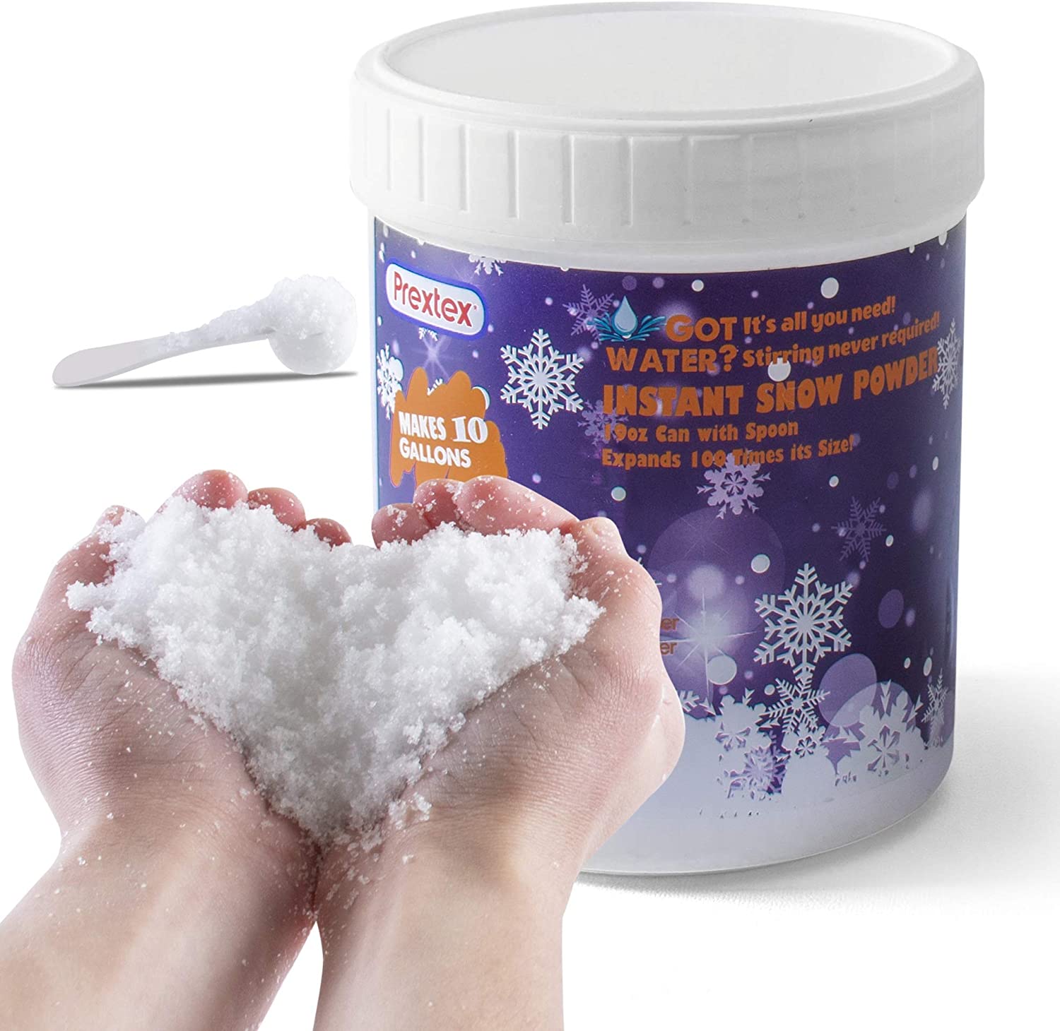 Be Amazing Instant Snow Powder 16 oz Great for Slime Party Pack makes 8-10 gals 