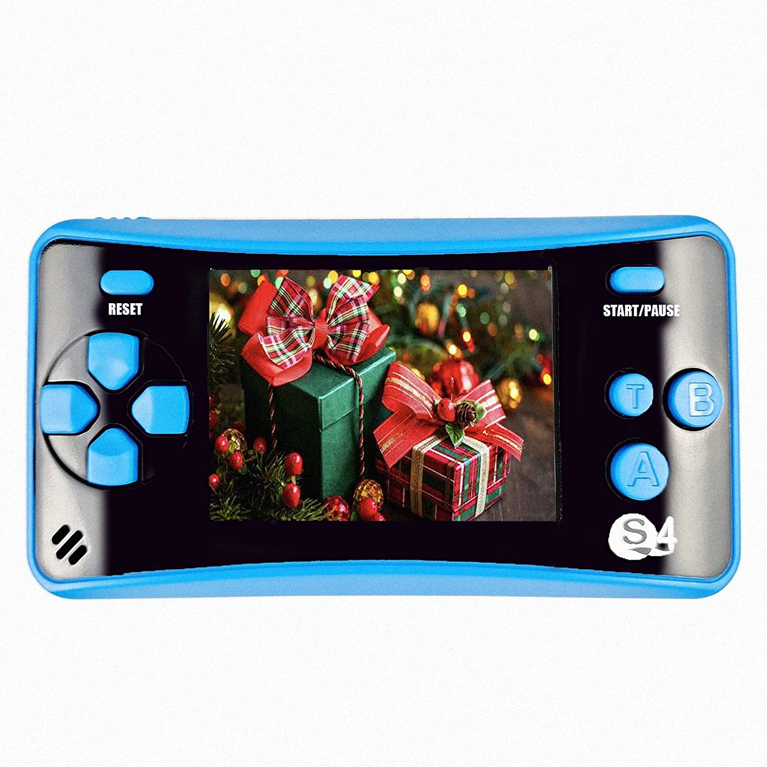 QINGSHE Portable Handheld Games for Kids 2.5 LCD Screen Game Console TV Output Arcade Gaming Player System Built in 182 Classic Retro Video Games Birthday for Your Boys Girls Blue