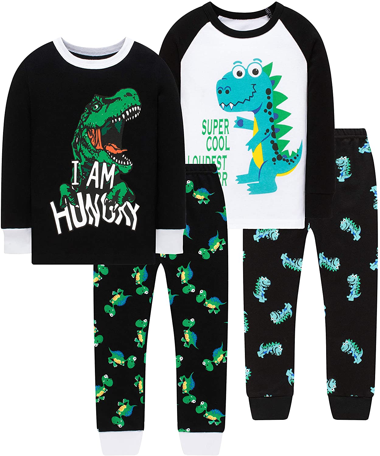 shelry Boys Dinosaurs Pajamas Kids Cotton PJs Children Sleepwear Toddler Clothes 