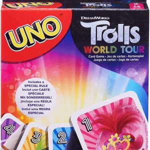 NEW UNO Dreamworks Trolls World Tour Card Game Family Game 2020 
