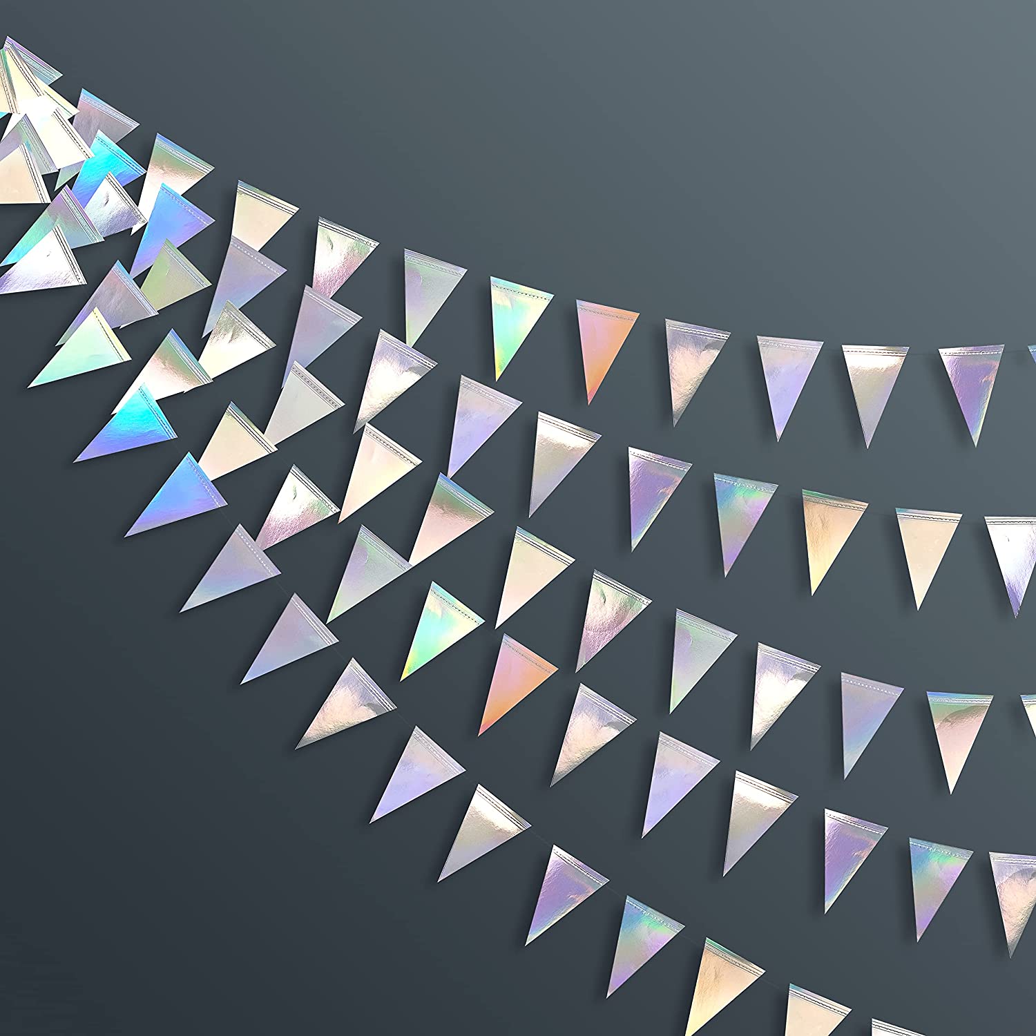 Pennant Banner String Banner 104 ft Multicolor Triangle flag 