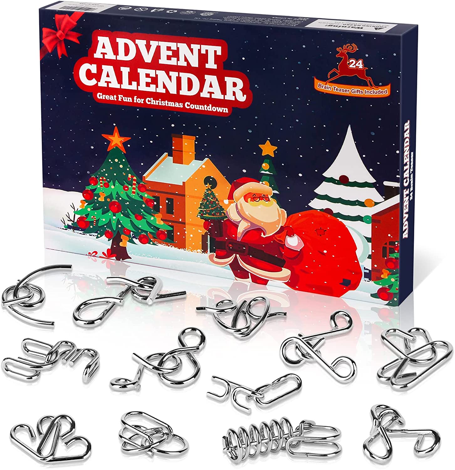 Advent Calendar 2022,Brain Teaser Puzzles Christmas Gifts For Kids