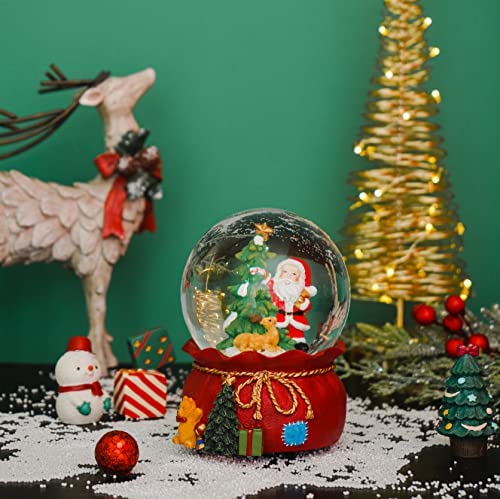 Premier Christmas 100mm Musical Snow Globe MO151339 Santa 