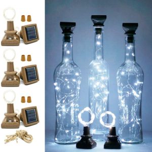 20 LED Bottle Cork String Lights Wine Bottle Fairy Mini String Lights Copper 