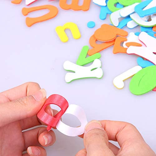 Aneco 624 Pieces Adhesive Foam Letters Self-Adhesive Letter Stickers Alphabet Stickers A to Z Colorful Letter Stickers 