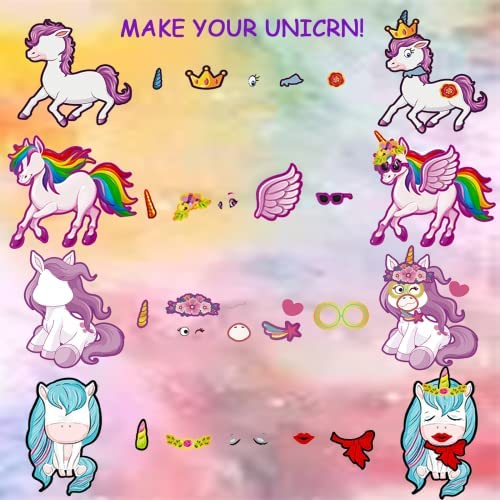 24 Sheets for sale online Fetti Unicorn Party Sticker Craft Game for Kids 
