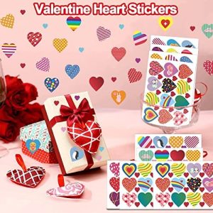 1008Pcs Valentines Day Stickers Heart Stickers for Kids Self