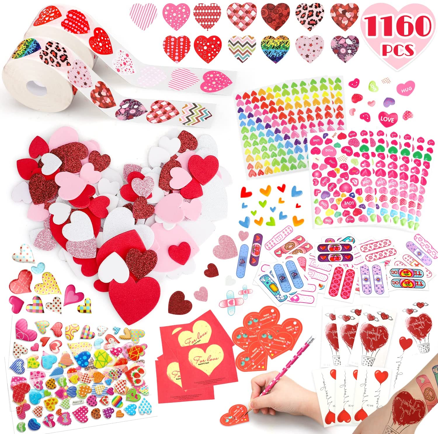 Valentines stickers for kids