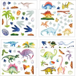 6 Pcs Children Pvc Puffy Kids Teacher Reward Stickers Wall Dinosaur Stickers New 