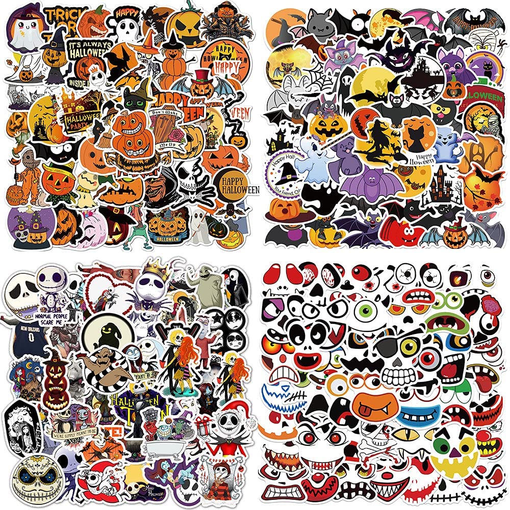 Nightmare Before Christmas Themed Decal Stickers Assorted Lot of 12 Pieces 
