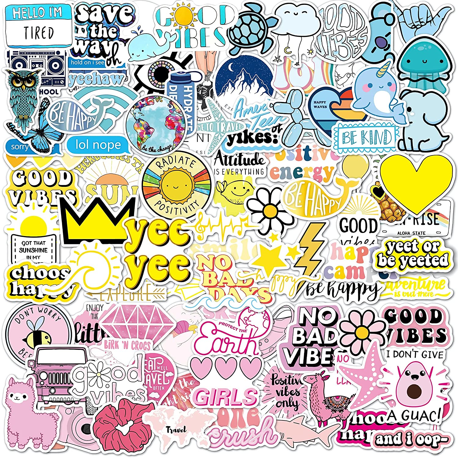 Vsco Stickers 100 Pack Multicolor, Size: 3
