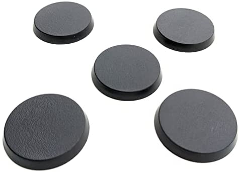 Black Plastic Blank Miniature Bases Stonehaven Miniatures 10PK 60mm Diameter Designed for 28mm Scale Tabletop War Game Miniatures 