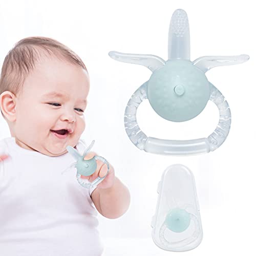 Baby Teether with Rattle Soft Bite Teether Teething Soothing 0m BPA free 