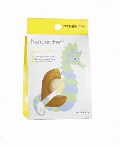 Natural Rubber Teether Twin Pack of 2Soother Natural Fish teething ring Baby 