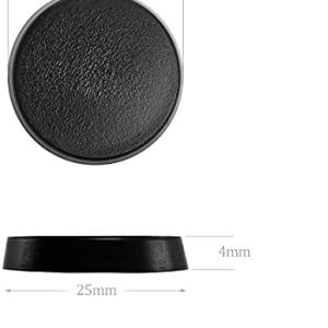 EasyPegs 25mm Plastic Round Bases or 0.98inch Plastic Round Bases Wargames Table Top Games 120 Count