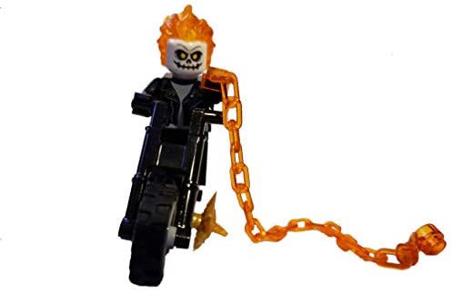Ghost Rider – Custom Flame Ghost Rider Minifigure with Flame Chain 
