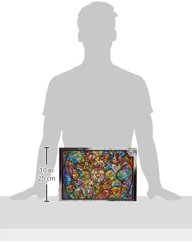 Disney Stained Art Jigsaw Puzzle1000P All Stars Stained Glass DS-1000-764 