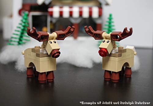 Christmas MiniFigure Animal Reindeer LEGO Holiday 10245 Rudolph with Red Nose