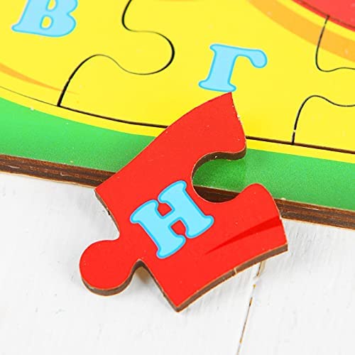 Wood Russian Alphabet For Kids Alfabet Puzzle Jigsaw Puzzles Toys Russian Letter 