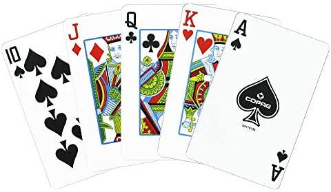 Copag 100% plástico jugando a las cartas 2018 WSOP Puente Rojo/negro Tamaño Regular Índice 