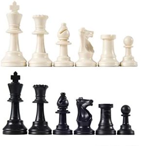 Black Wholesale Chess Triple Weighted Pieces and Mousepad Board Chess Set 