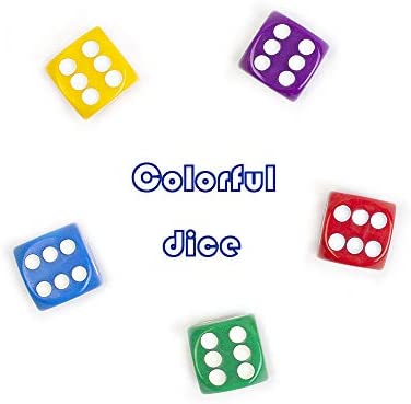 50pcs Dices Gaming Dice Standard Six Sided Dice Birthday Parties Board Ga LD 