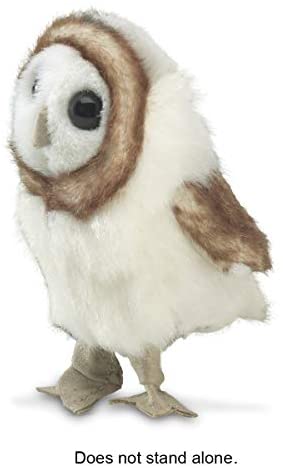 3 & Up Boys & Girls MPN 2645 Barn Owl Finger puppet with White and Tan Body 
