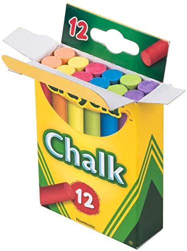 Colors 12 Stick Pack 3X Colored Chalk Asstd 