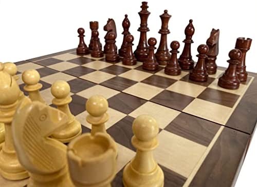 Details about   Large Wooden 21 Inch Chess Full Set Hand Carved Board Pieces Vintage Game Gifts 