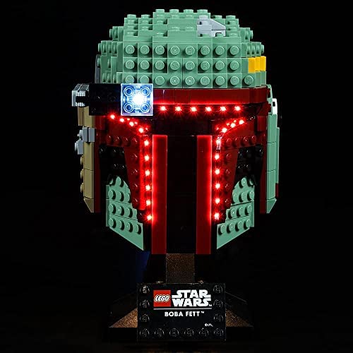 Acrylic Display Case Box for Lego The Boba Fett Head Helmet Lego 75277 Building Blocks Model Set The Model NOT Included Dust-Proof Transparent Clear Display Box Showcase 