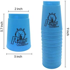 12 Sets of Sports Stacking Cups Speed Training Game Quick Stacks Cups Blue 
