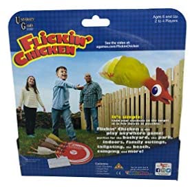 University Games Flickin’ Chicken Outdoor Toss Game for Kids 