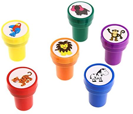 Animals Stamps for Kids, LUCKYBIRD Animal Self Ink Stamps/Plastic Fun Stamps  for Kids, 6 Count – Homefurniturelife Online Store