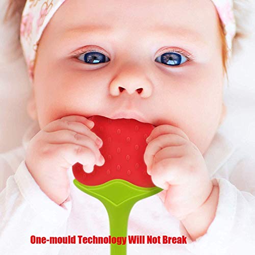 Olele Baby Teething Toys Soft Sensory BPA Free Natural Silicone Teethers 
