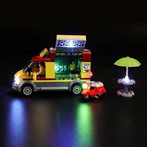 LED Beleuchtung Licht Kit Für Lego 60150 Great Vehicles Pizza Van Toy Lighting 