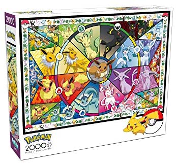 02300 for sale online Buffalo Games Pokemon Eevee's Stained Glass Jigsaw Puzzle 