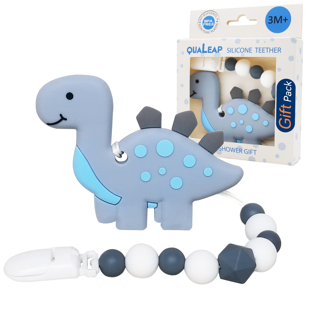 Silicone BPA Free Natural Organic Freezer Safe Teethers for Newborn Infant SLotic Baby Teething Toys 6 Pack Soft & Textured Babies Shower Gift 