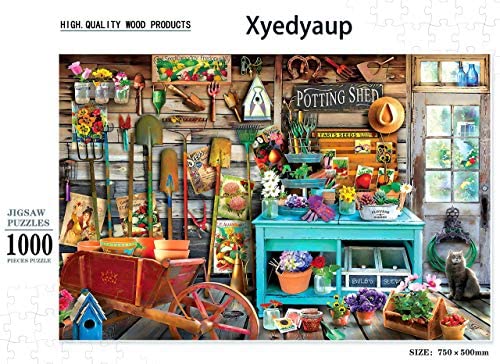 Xyedyaup Jigsaw Puzzles 1000 Pieces for Adults Beautiful Scenery Antique Shop Artwork Art Fun Large Puzzle Game Puzzles Kids Teens Family Challenging Gift Home Decor