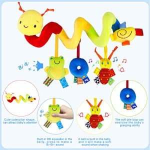 Soft Colorful Ladybug Rattle Hanging Insect Baby Crib Teether Toy N7 