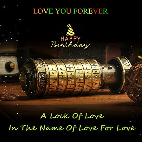 Mini Da Vinci Code Cryptex Lock Revomaze Creative Romantic Gifts Birthday P9V7 