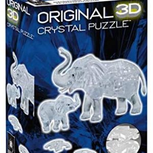 Details about   BePuzzled Original 3D Crystal Jigsaw Puzzle Panda & Baby Animal Assembly 