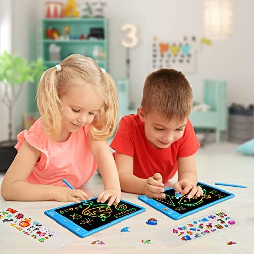 ZMLM LCD Writing Tablet for Toddler 10 Inch Erasable Drawing Doodle Screen Board Kid Digital Sketch Art Scribbler Color Pad Preschool Learning Educational Toy for Girl 2-8 Year Old Birthday Game Gift 