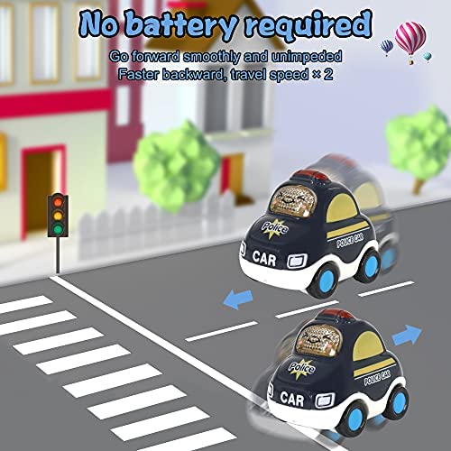 keefun Toy Cars for 1 Year Old Boys Kids Friction Powered Car Toddler Toys with Storage Bag Baby Toys 12-18 Months Boy Toys 7 PCS Car Toys for 1 2 3 4 5 Year Old Kid Birthday Gifts 