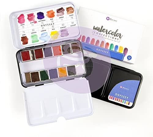 Prima Marketing Confections Odyssey Watercolor Collection, 12 Count (Pack  of 1) – Homefurniturelife Online Store