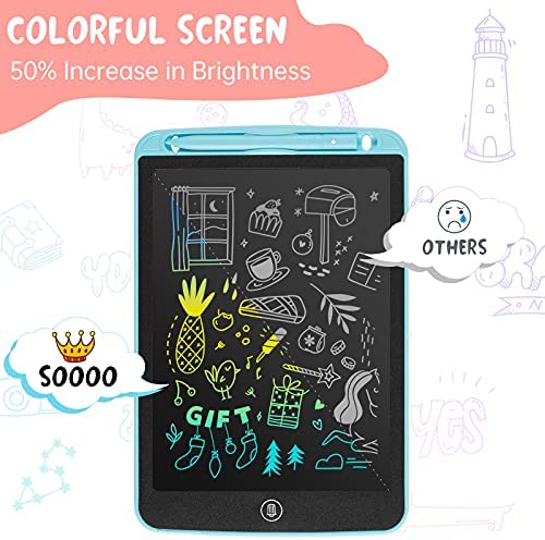 Sensory Toys Educational Erasable Sketch Pad Toys for Toddler Girls Boys Learning Green+Red LCD Writing Tablet for Kids 2 Pack 10 inch Colorful Doodle Board for 3 4 5 6 7 8 9 10 Year Old Kids 