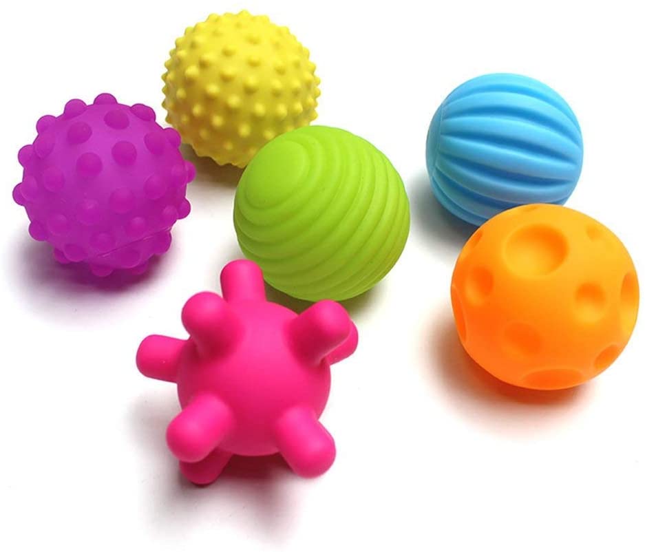 Textured balls for babies toys senses multi-development teether 