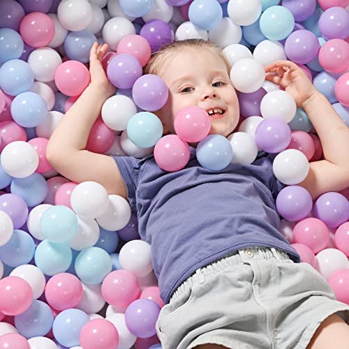Baby-Blue 100 Jumbo 3" Macaron-blue Color HD Commercial Grade Ball Pit Balls 