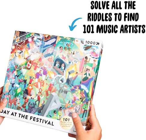 Filled with 1000 pieces Day at the Festival Music Jigsaw Puzzle for Adults 